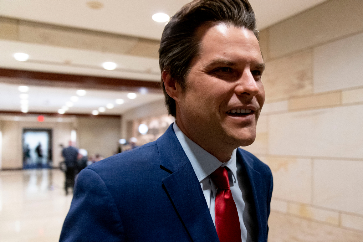 Federal prosecutors wanting into whether or not Gaetz obstructed justice