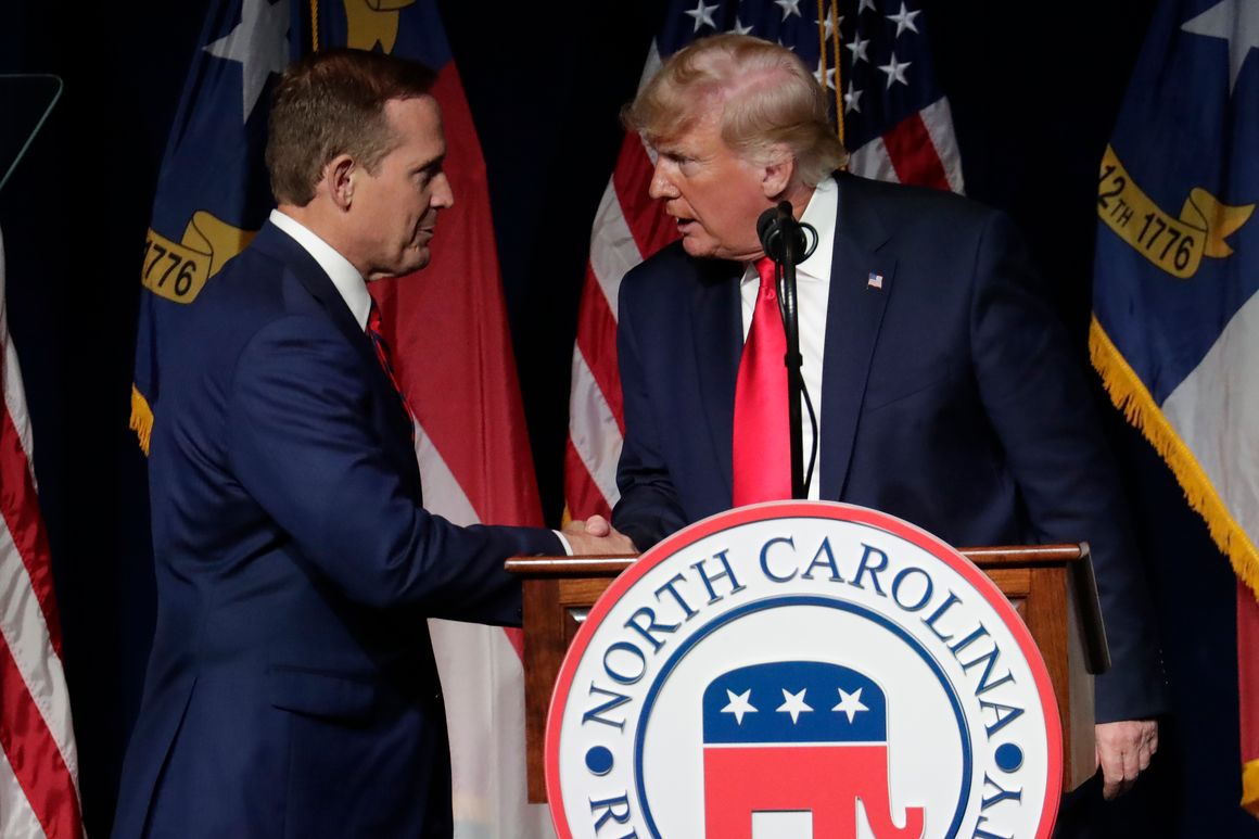 Trump backs Budd in North Carolina Senate race
