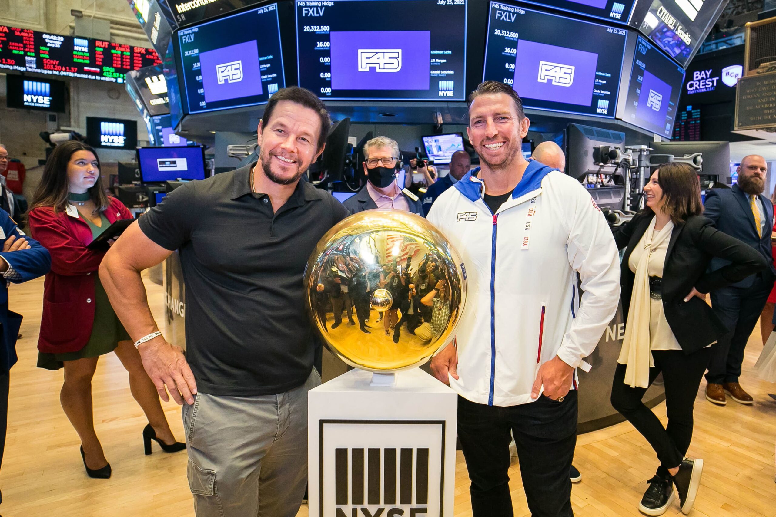 Mark Wahlberg-backed F45 pops on IPO day. The actor touts exercises’ vitality