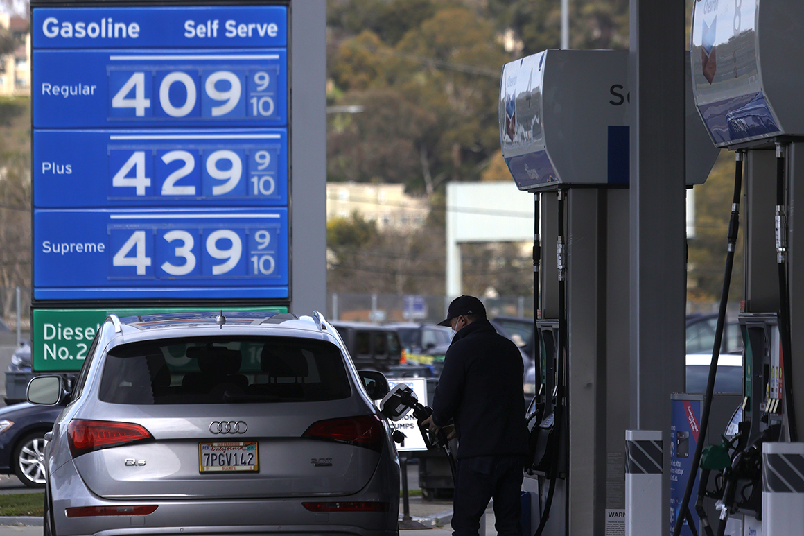 Gasoline is up and GOP sees a simple goal: Biden