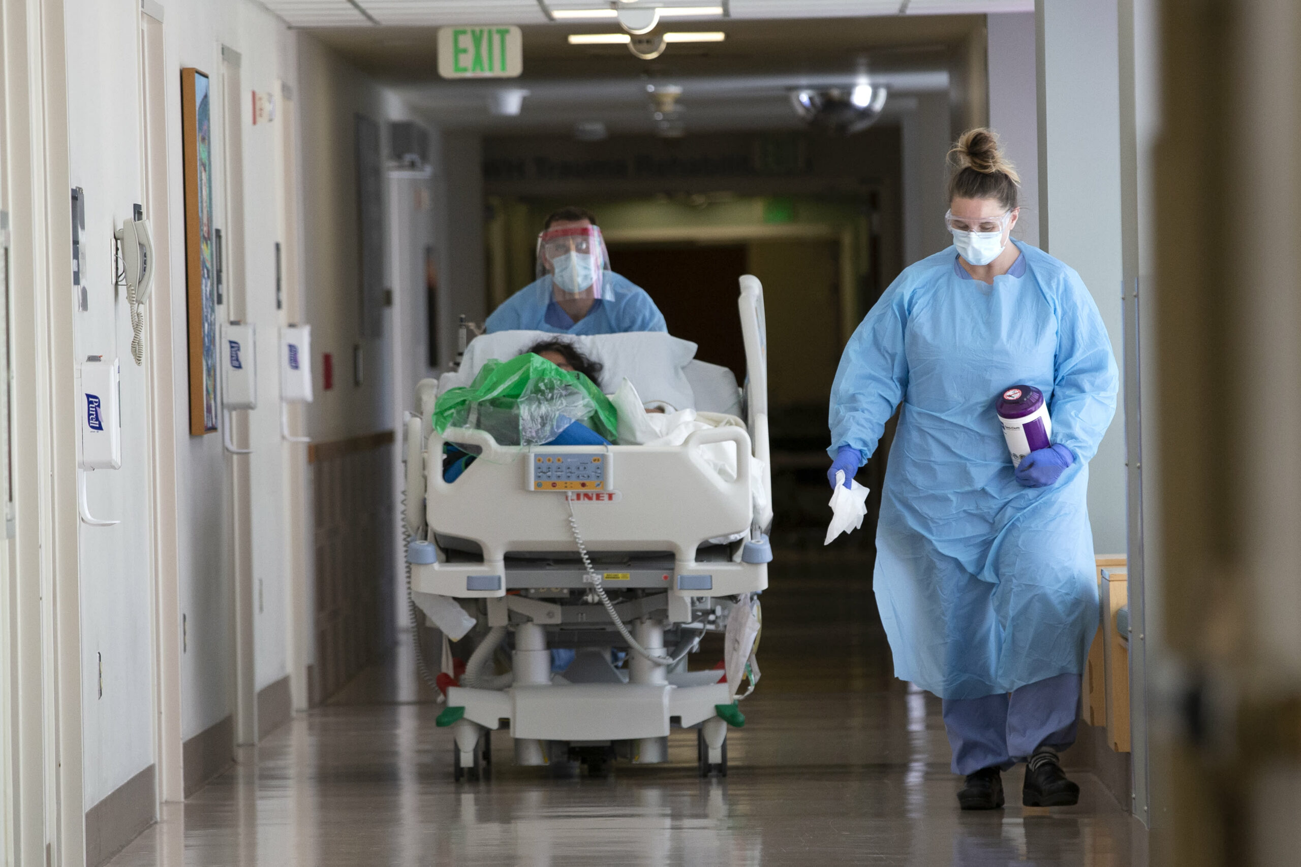 Hospitals are operating out of ICU beds and employees