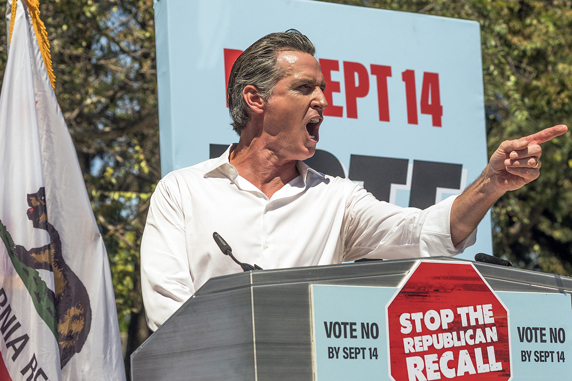 Newsom’s rebound papers over broader trouble for Democrats