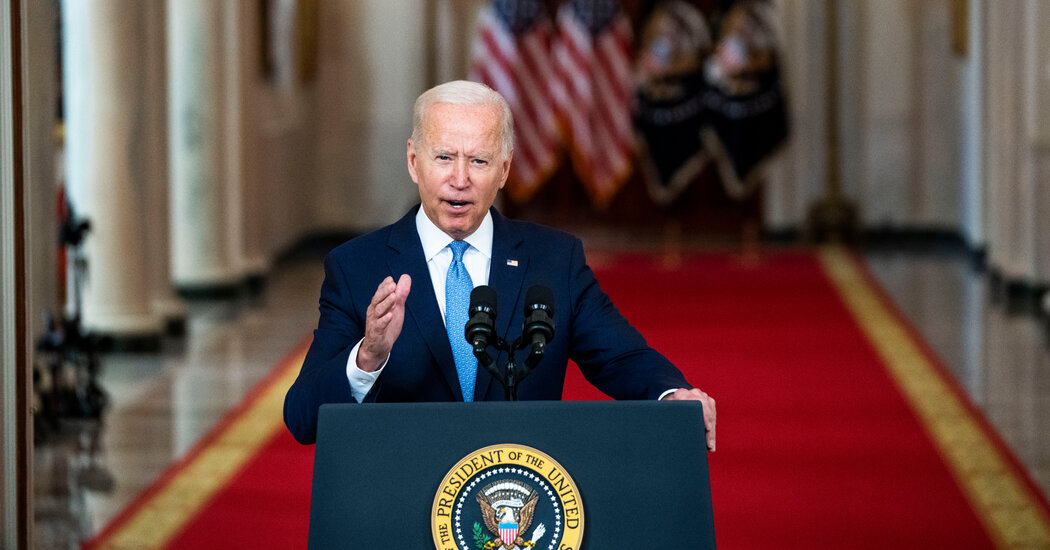 Biden Defends Pullout and Declares an Finish to Nation-Constructing