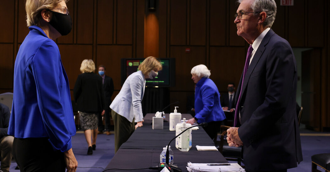 Elizabeth Warren Calls Jerome Powell a ‘Dangerous Man’