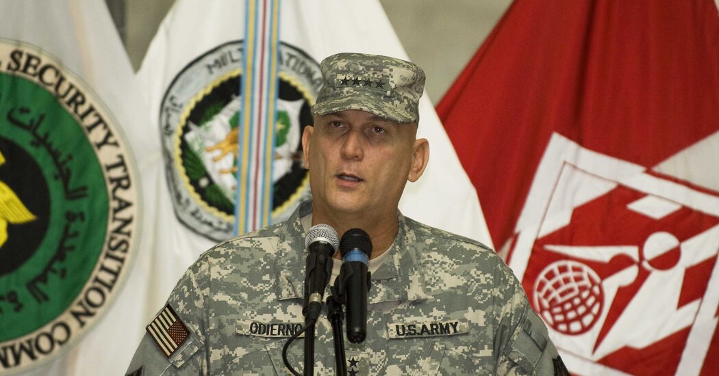 Gen. Raymond T. Odierno, Former U.S. Commander in Iraq, Dies