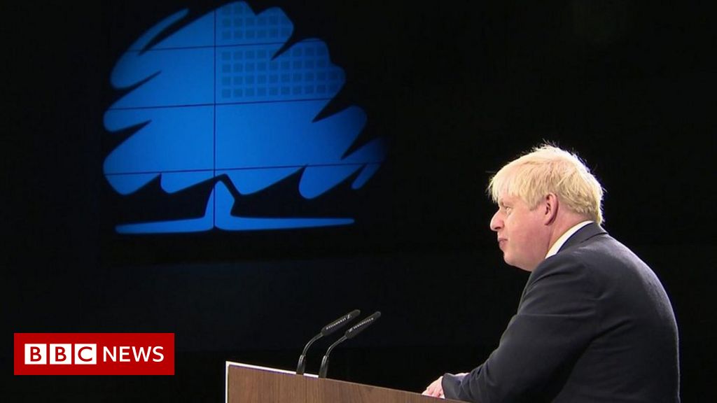 Conservative conference: Johnson on Thatcher and tax and NHS