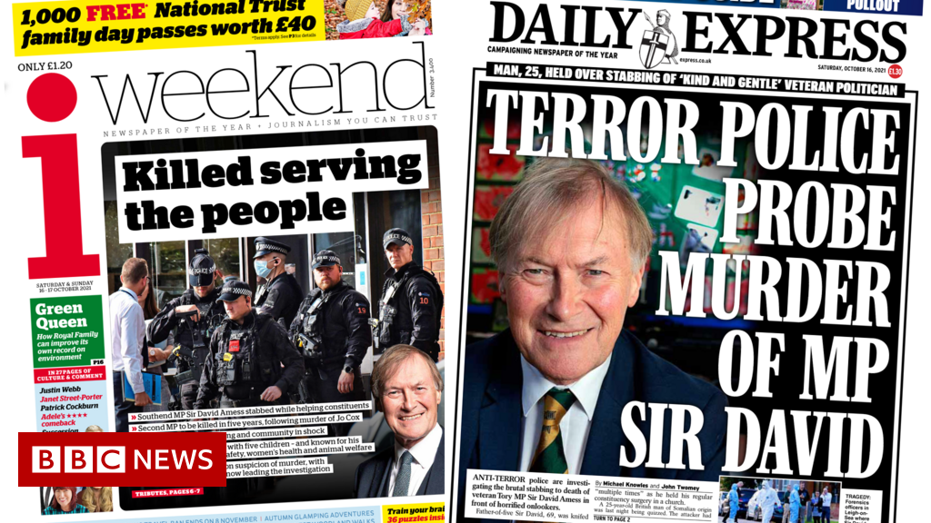 Newspaper headlines: MP safety review and terror cops probe death