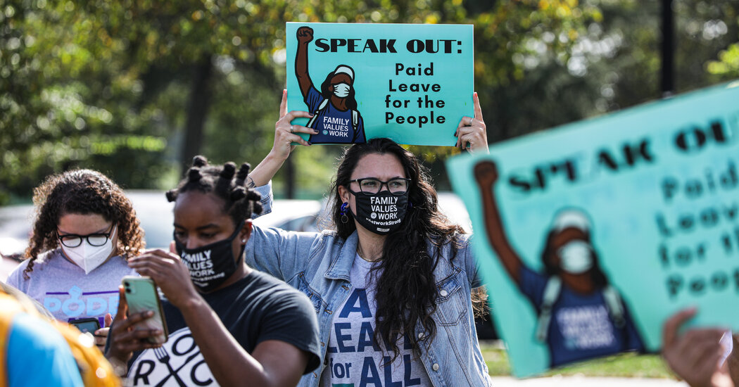 Biden’s Paid Leave Plan at Risk as Lawmakers Seek Cuts