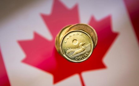 CANADA FX DEBT-Canadian dollar notches weekly gain as Wall Street rallies