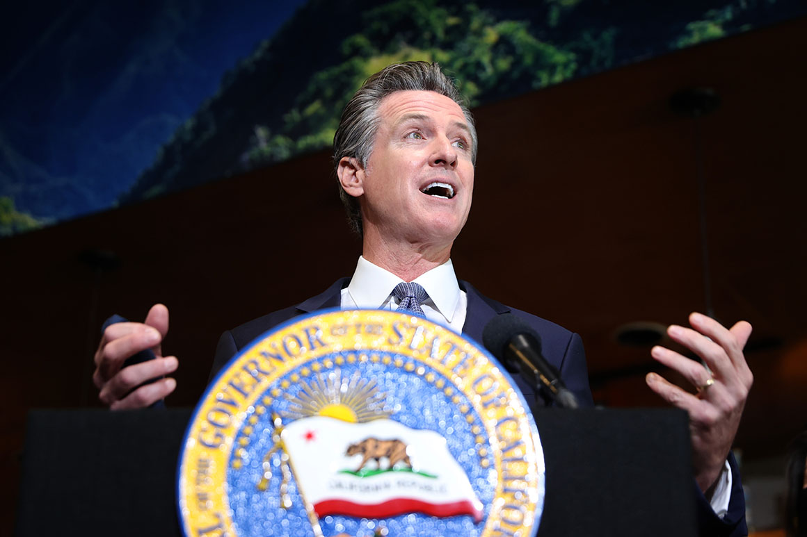 Newsom goes big first, worries about the details later