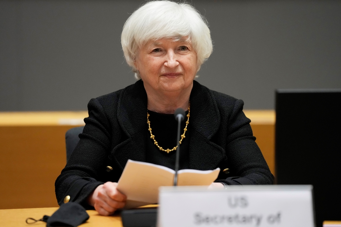 Yellen expects inflation to linger, then ease later in 2022