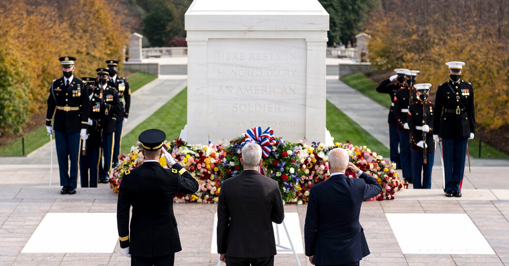 Biden Marks First Veterans Day in Two Decades Without a War Underway