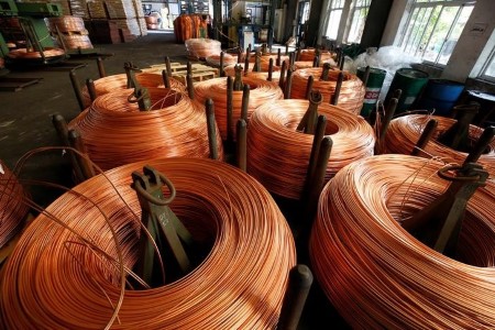 METALS-Copper rises on upbeat macro data from China, U.S., low inventories