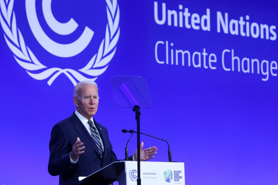 Biden underscores commitment to climate action in Glasgow