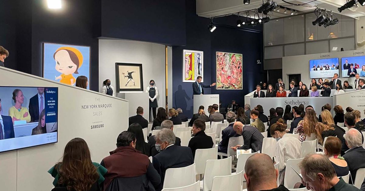 Banksy Paintings Sell for 3,093 ETH in Auction House First