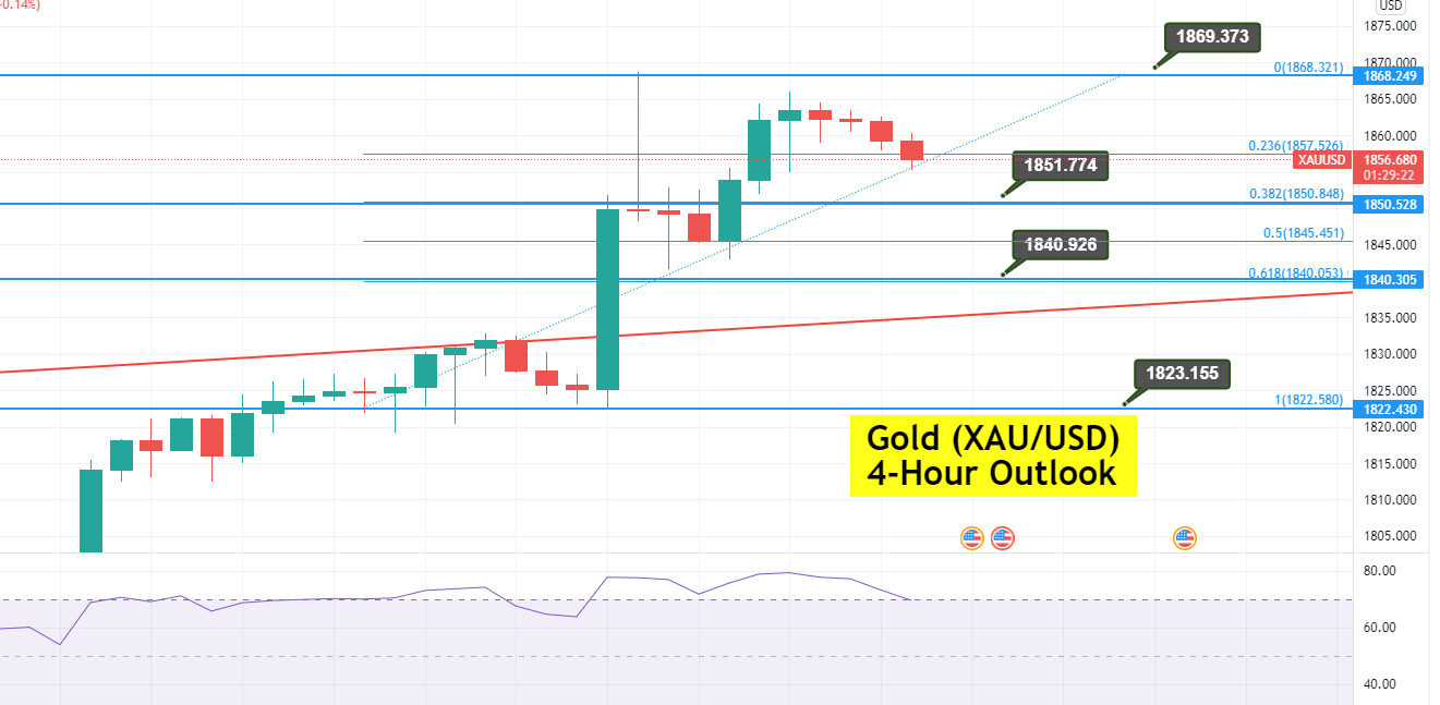 Gold Soars to $1,859 – Brace for a Bearish Correction