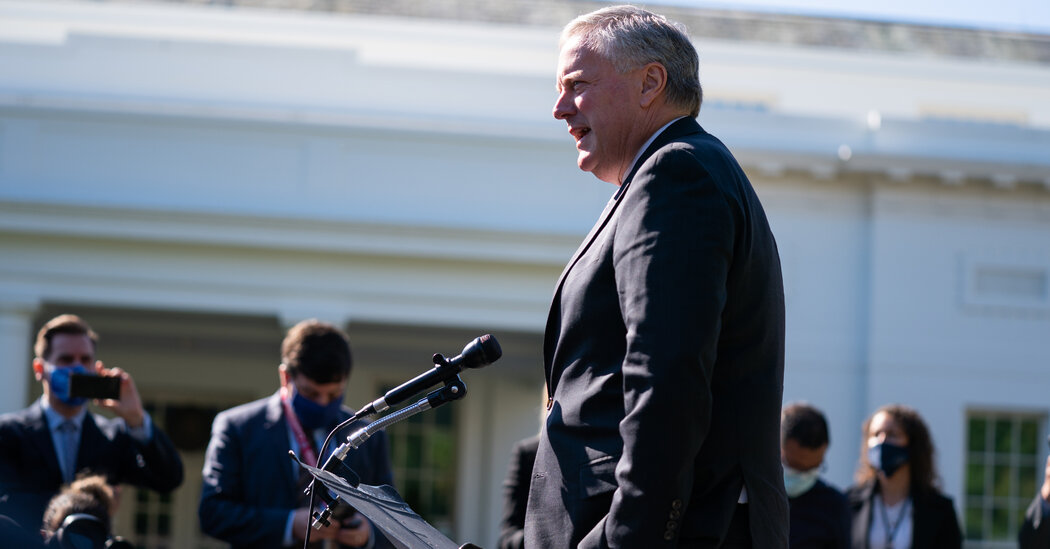 Mark Meadows Sought to Fight Election Outcome, Jan. 6 Panel Says