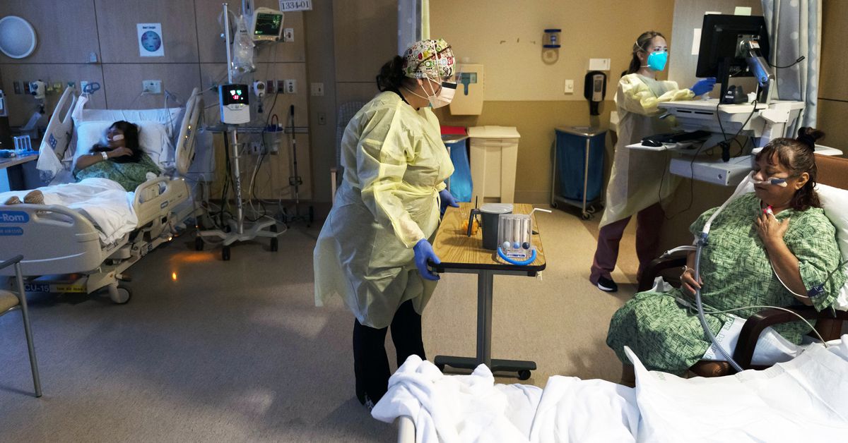 An omicron Covid-19 surge anywhere can strain US hospitals everywhere