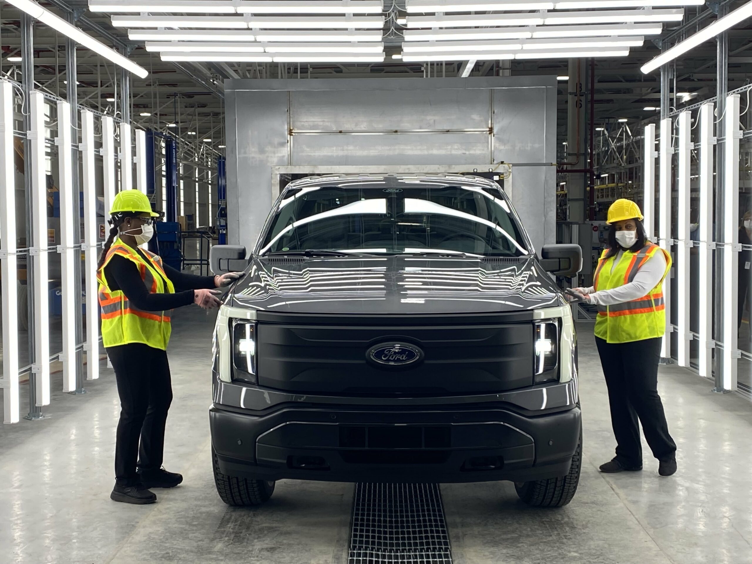 Ford plans to nearly double production of its new all-electric F-150 Lightning pickup