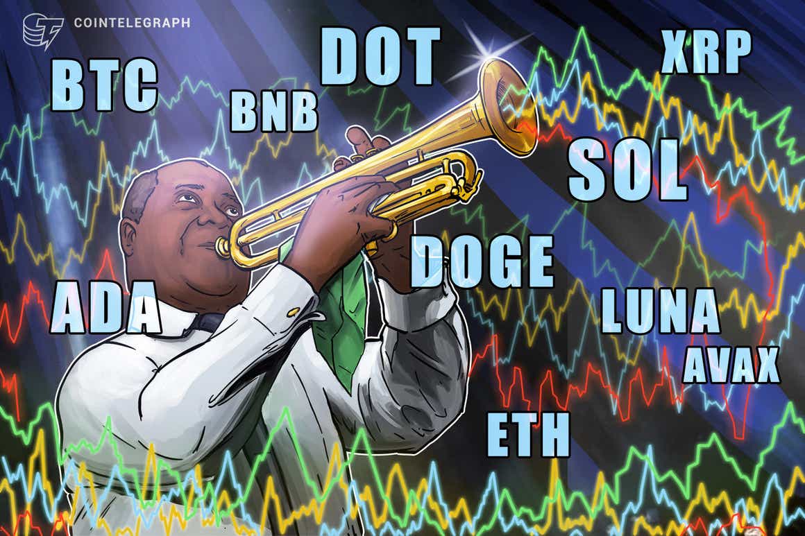 BTC, ETH, BNB, ADA, SOL, XRP, LUNA, DOGE, DOT, AVAX