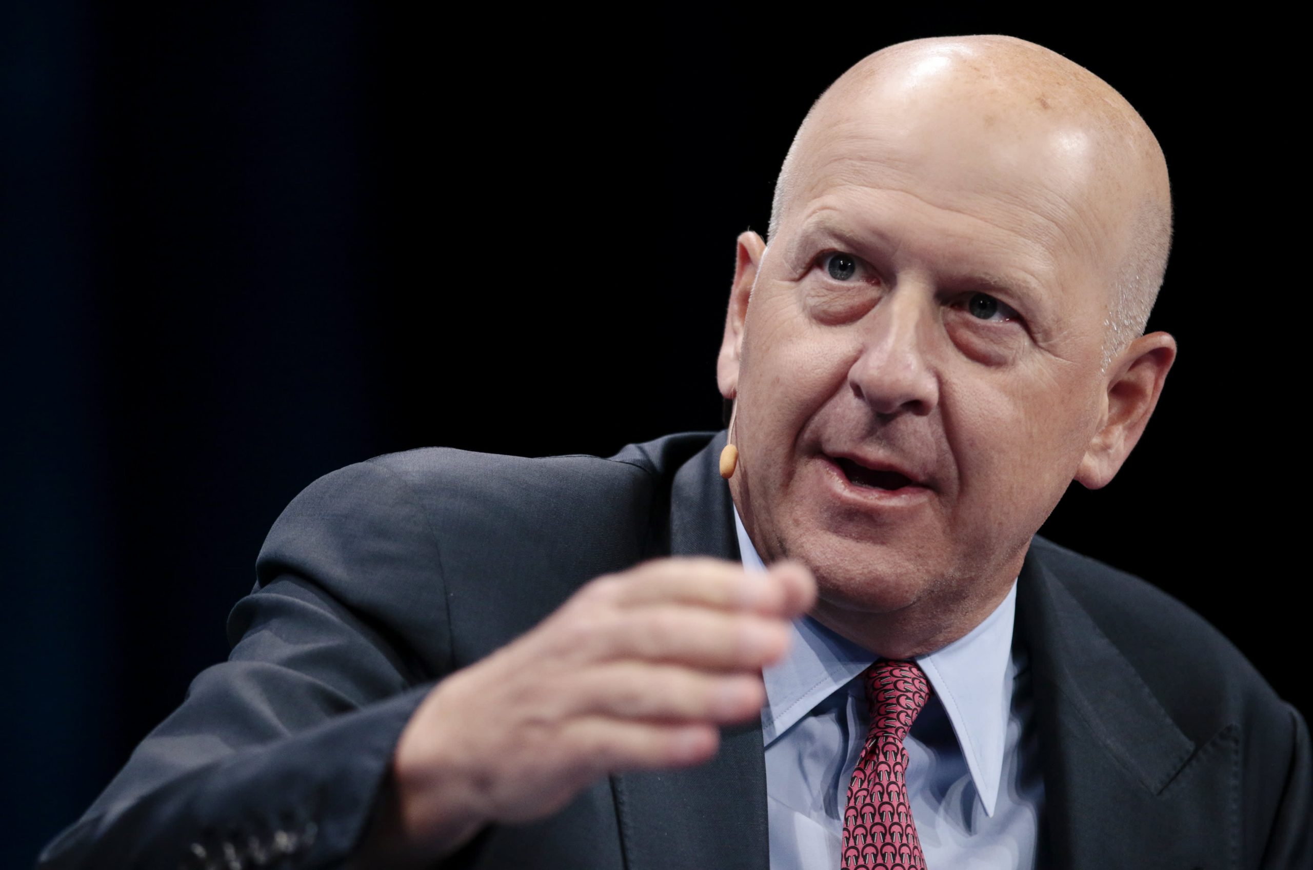 Goldman’s David Solomon says ‘our strategy is working’ even as stock lags peers