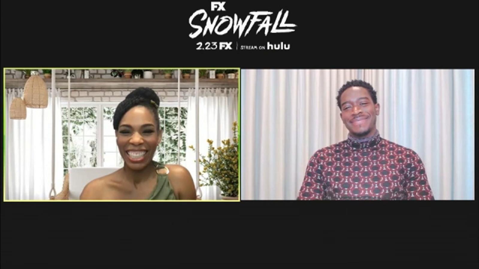 Damson Idris, Angela Lewis talk season 5 of FX’s ‘Snowfall,’ also available on Hulu