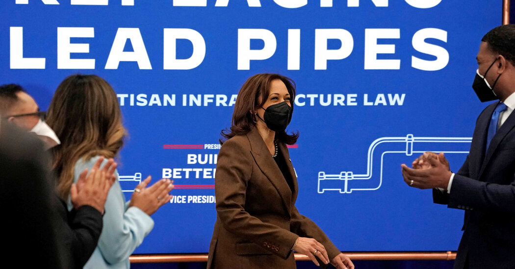 Harris Says Replacing Lead Pipes Is a Priority, Despite Limited Funding