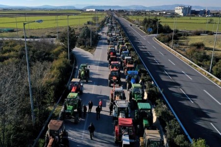Greek farmers stage tractor protest against soaring energy costs