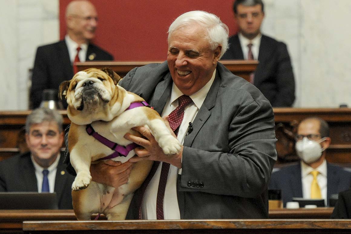 Critics can kiss Babydog’s ‘hiney,’ West Virginia governor says in State of the State address