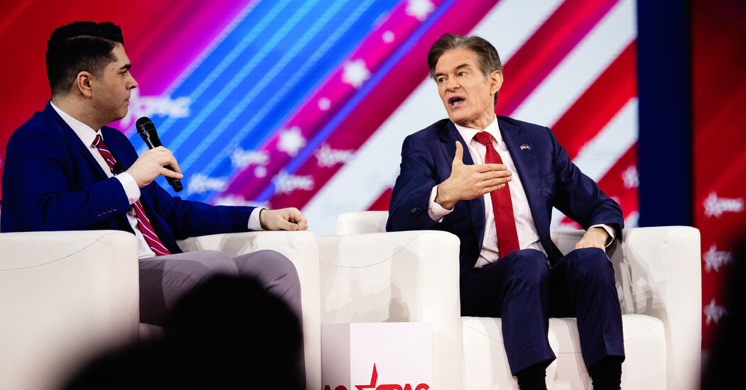 Dr. Oz’s Heritage Is Targeted as Rivals Vie for Trump Backing