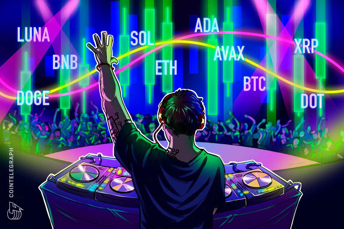 BTC, ETH, BNB, XRP, LUNA, SOL, ADA, AVAX, DOT, DOGE