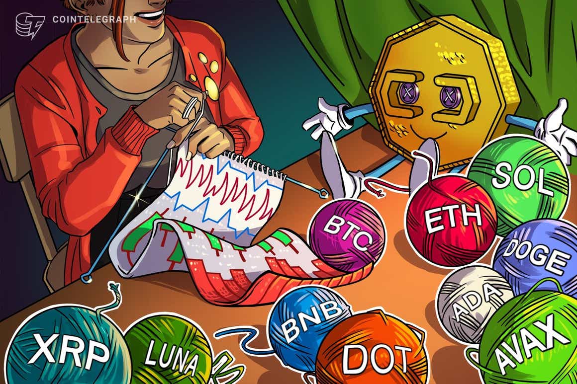 BTC, ETH, BNB, XRP, LUNA, SOL, ADA, AVAX, DOT, DOGE