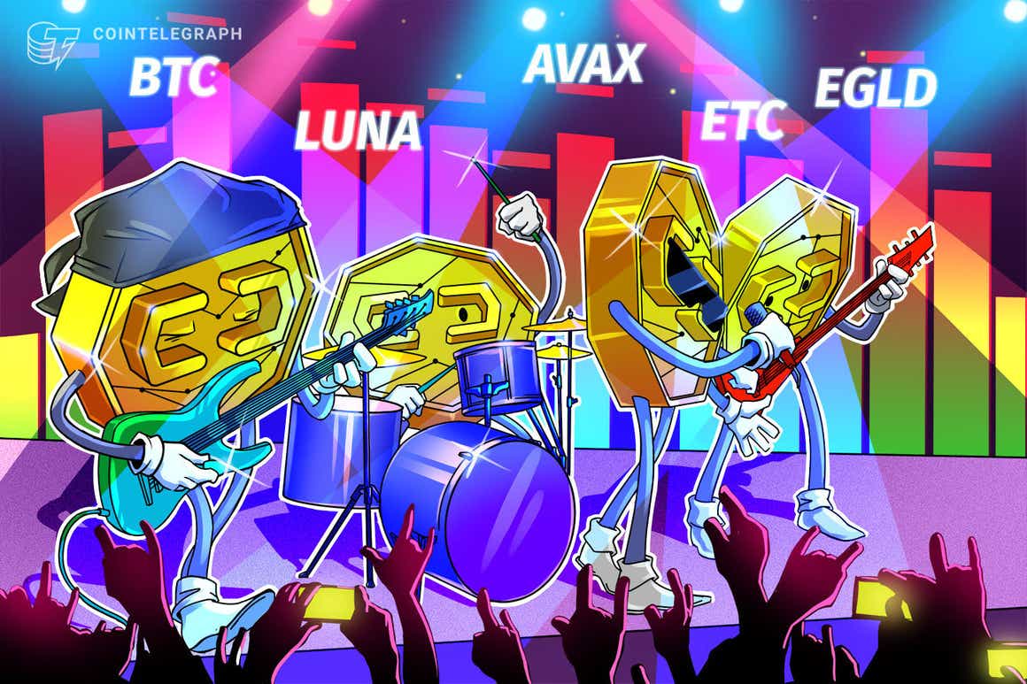BTC, LUNA, AVAX, ETC, EGLD