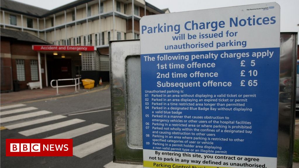 Covid: Free parking for NHS hospital staff in England to end this week