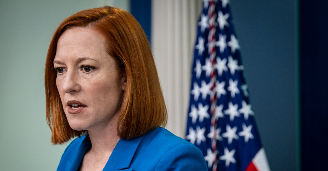 Jen Psaki, White House Press Secretary, Tests Positive for Coronavirus