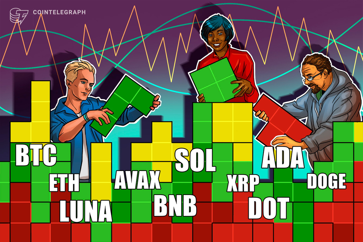 BTC, ETH, BNB, SOL, XRP, ADA, LUNA, AVAX, DOT, DOGE