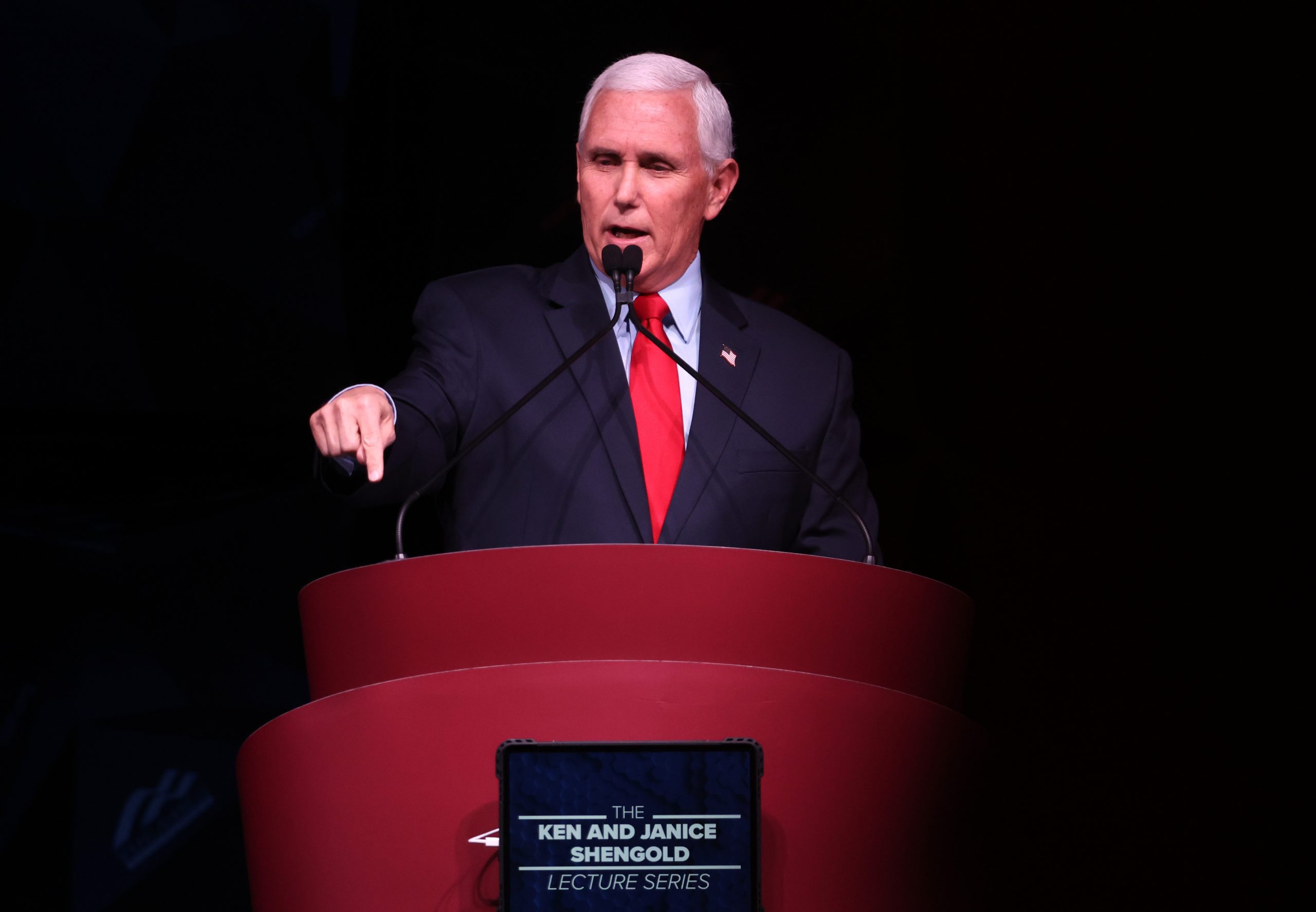 Pence rolls out policy platform, staking out new ground separate from Trump