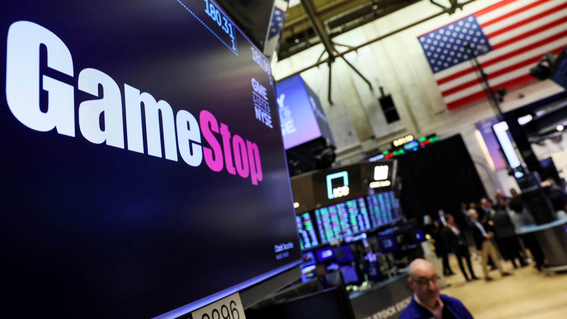 GameStop jumps 10% in odd trading; AMC shares also rise
