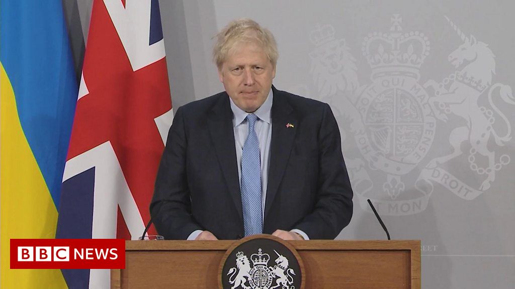 Boris Johnson addresses Ukrainian parliament via video link