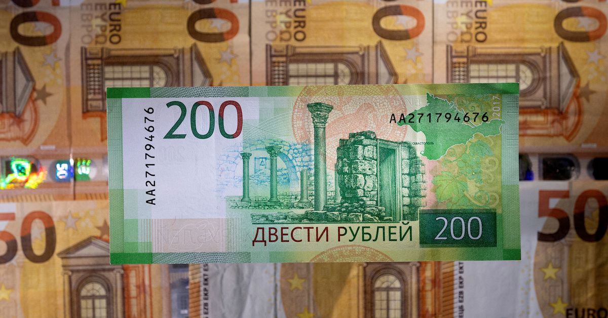 Rouble firms, heading back towards multi-year highs vs dollar, euro