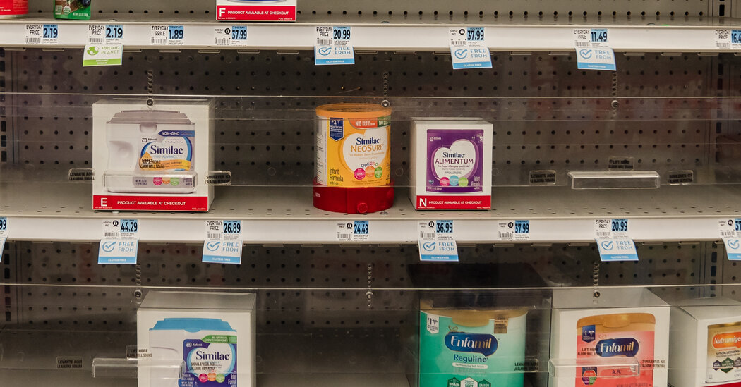 Under Pressure to Act, White House Says It’ll Address Formula Shortage