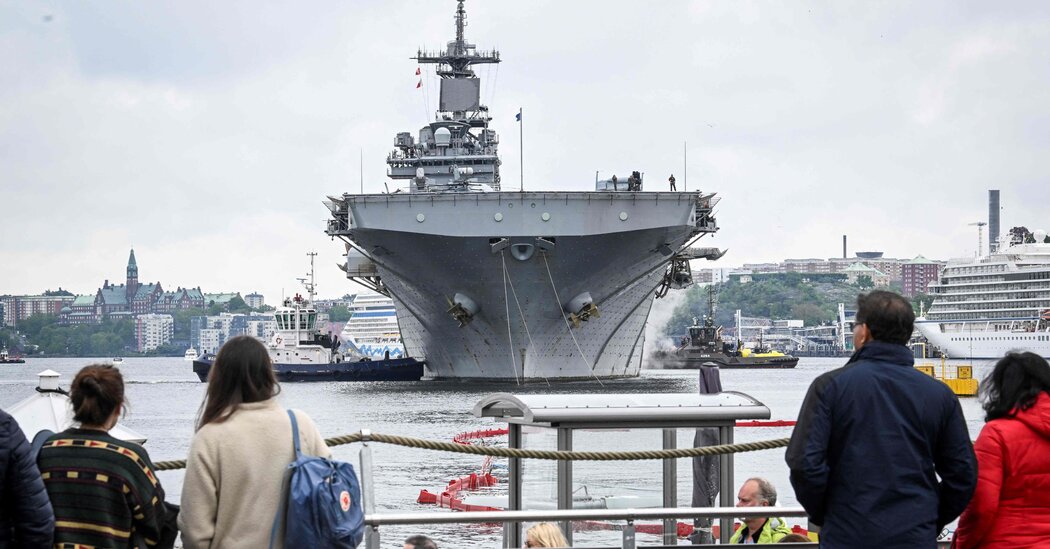 U.S. Warship Arrives in Stockholm for Military Exercises, and as a Warning