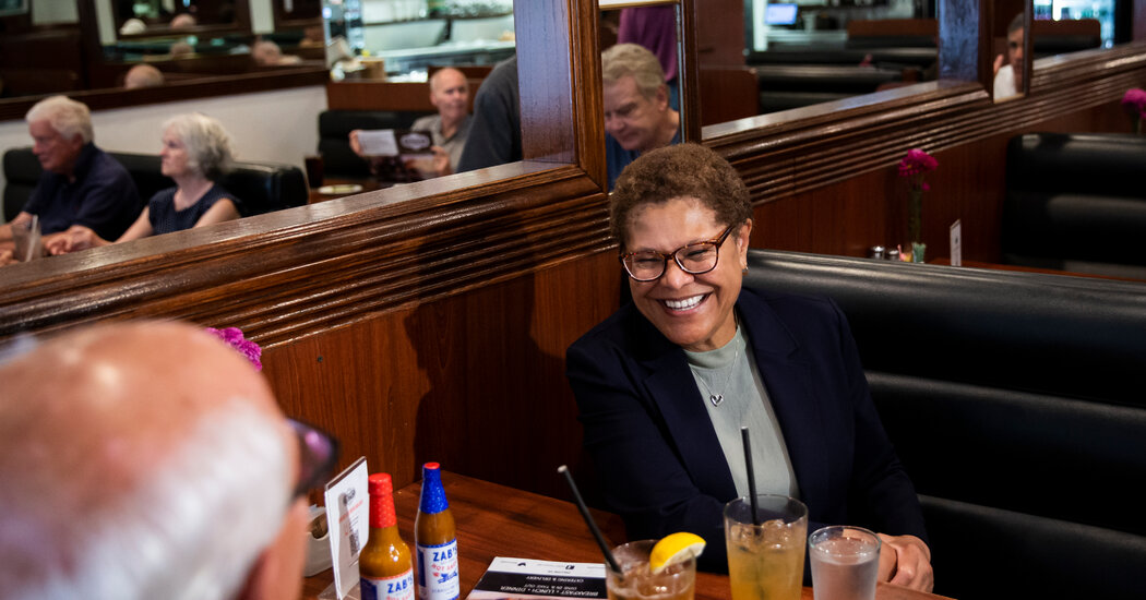 Karen Bass Faces a Battle With Rick Caruso for Los Angeles Mayor