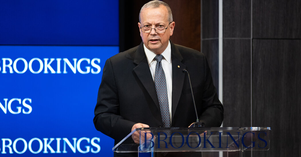 Brookings Puts Retired Gen. John Allen on Leave Amid Lobbying Inquiry