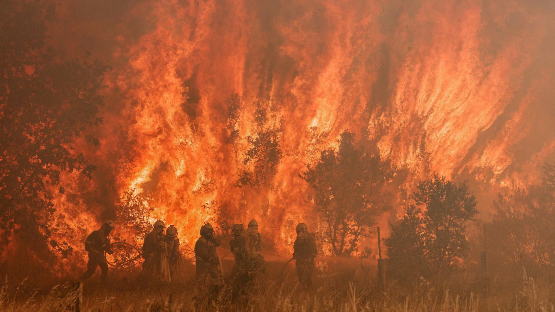 Photos show Europe’s devastating wildfires as temperatures surge