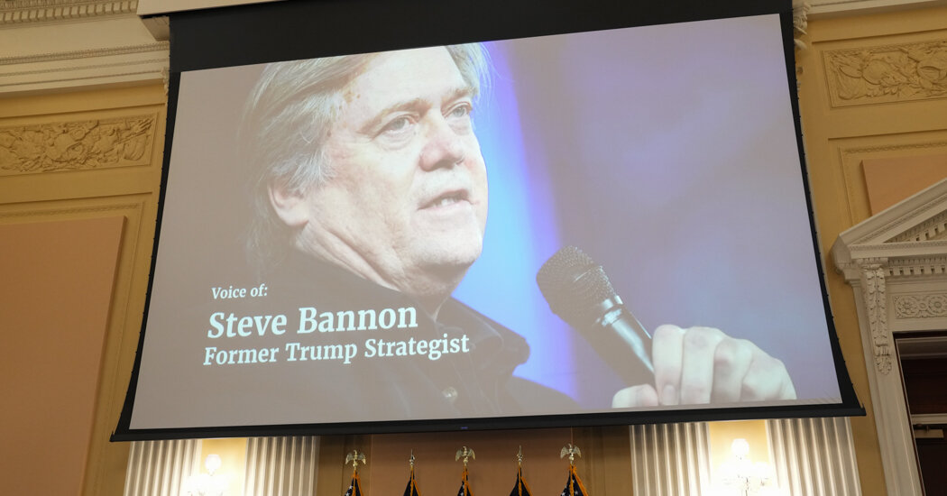 Bannon Agrees to Testify to Jan. 6 Panel in Future