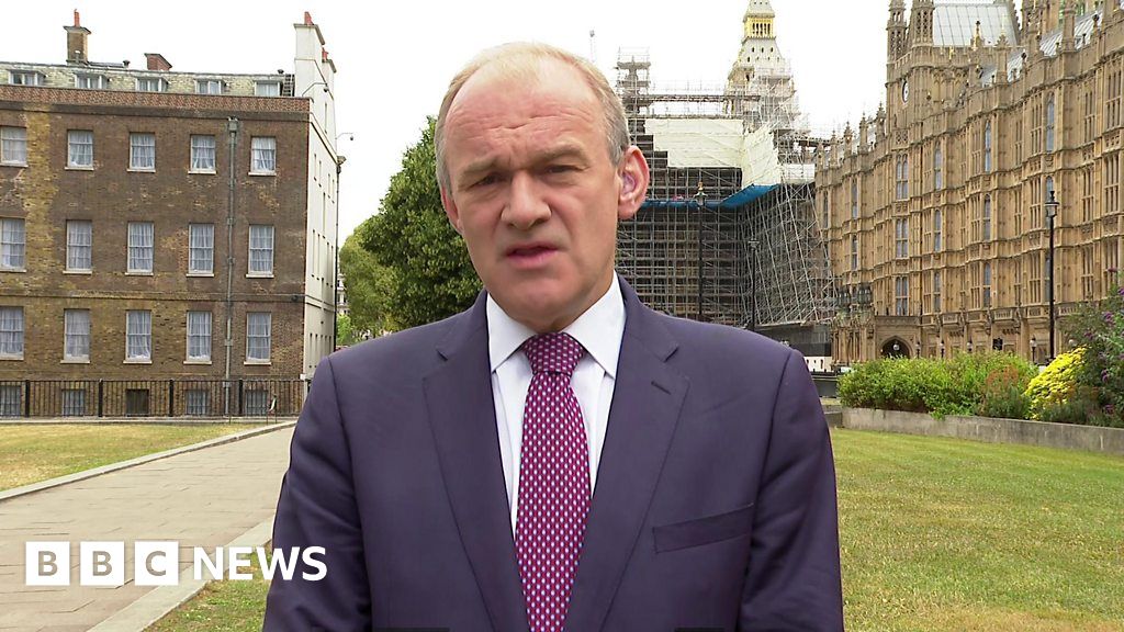 Boris Johnson must go today, says Lib Dem leader Ed Davey