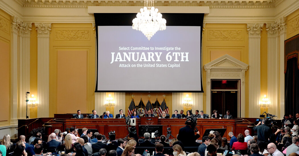 Jan. 6 Panel to Sum Up Its Case Against Trump: Dereliction of Duty