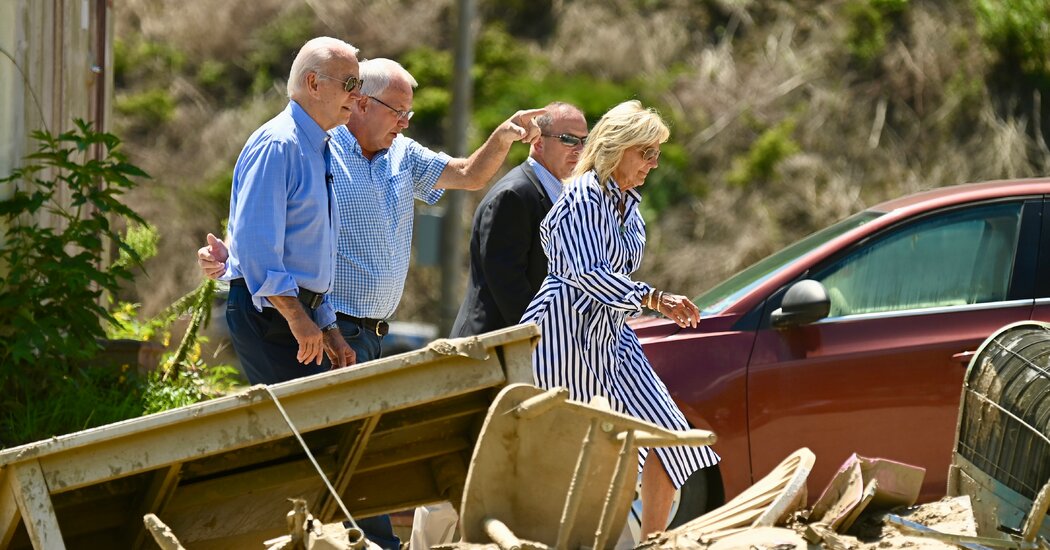 Biden Tours ‘Heartbreaking’ Kentucky Flood Damage