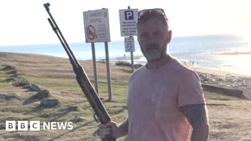 Plaid Cymru councillor says sorry over 'anti-English' gun photo